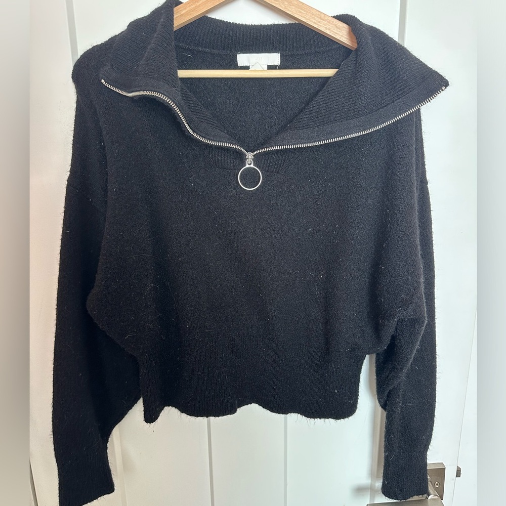 H&M Super Soft Quarter Zip Size Medium
